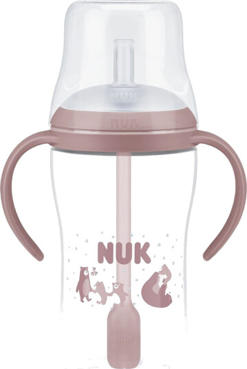 Nuk Perfect Match Bear Straw 260 ml Rosa