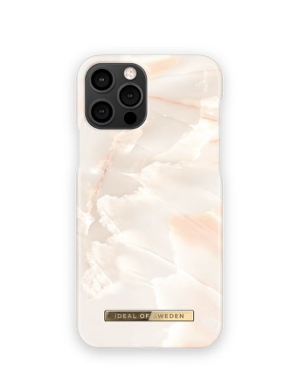 iDeal Of Sweden Fashion Case iPhone 12/12 Pro Rose Pearl Marble 1 stk Deksler og etui