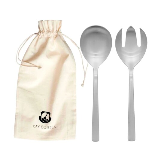 Kay Bojesen Grand Prix salatbestikk 23,5 cm 2 deler Matte steel Kay Bojesen Grand Prix salatbestikk 23,5 cm 2 deler Matte steel