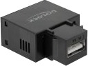 Delock Modulinnlegg Usb-Lading Svart