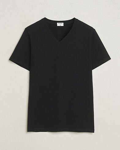 Filippa K Organic Cotton V-Neck T-Shirt Black
