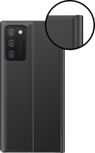 Hurtel Nytt Sleep Case-deksel med stativfunksjon for Samsung Galaxy A03s (166.5) Svart