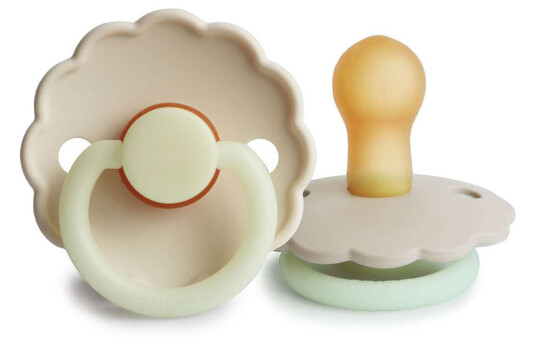 Frigg 2 Pk Smokk Natt Smokk Naturgummi Cream&vani