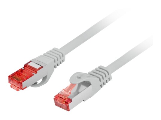 Lanberg Koblingskabel Rj-45 Hann Til Rj-45 Hann 50 Cm 5.7 Mm Ftp Cat 6 Uten Hindringer Formstøpt Grå