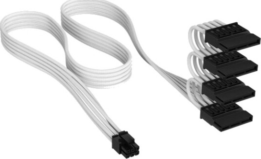 Corsair Cp-8920455 4X Sata 15 Pinner 0,75 M Rett Rett Hvit Corsair Cp-8920455 4X Sata 15 Pinner 0,75 M Rett Rett Hvit