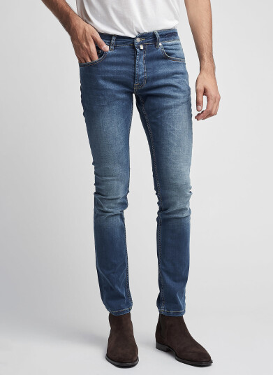Morris Steve Satin Jeans - Blue - 28 x 32 Morris Steve Satin Jeans - Blue - 28 x 32