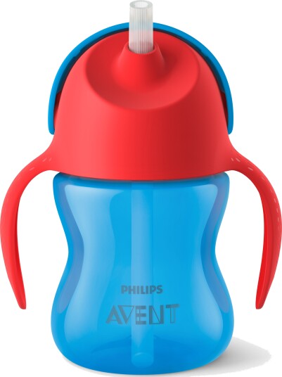 Philips Avent Straw Cup 200 ml Blå/Rød Philips Avent Straw Cup 200 ml Blå/Rød