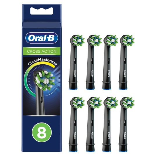 ORAL-B CROSS ACTION BØRSTEHODE, 8 STK