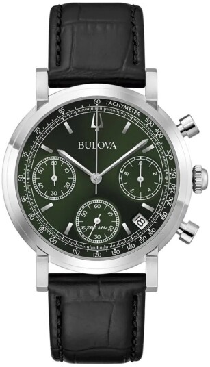 Bulova Herreklokke 96B457 Classic Grønn/Lær Ø39 mm Bulova Herreklokke 96B457 Classic Grønn/Lær Ø39 mm