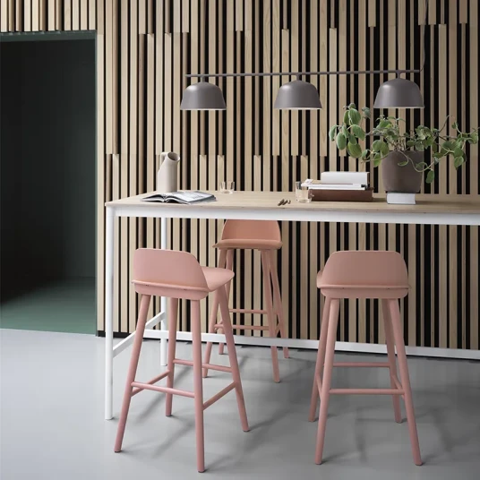 Muuto Nerd barstol 75 cm Tan Rose Muuto Nerd barstol 75 cm Tan Rose