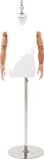 vidaXL Justerbar 120-150 cm Mannequin med Base Unisex PP Hvit vidaXL Justerbar 120-150 cm Mannequin med Base Unisex PP Hvit