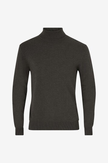 Lindbergh Polohals Mélange Roll Neck Knit Brun Lindbergh Polohals Mélange Roll Neck Knit Brun