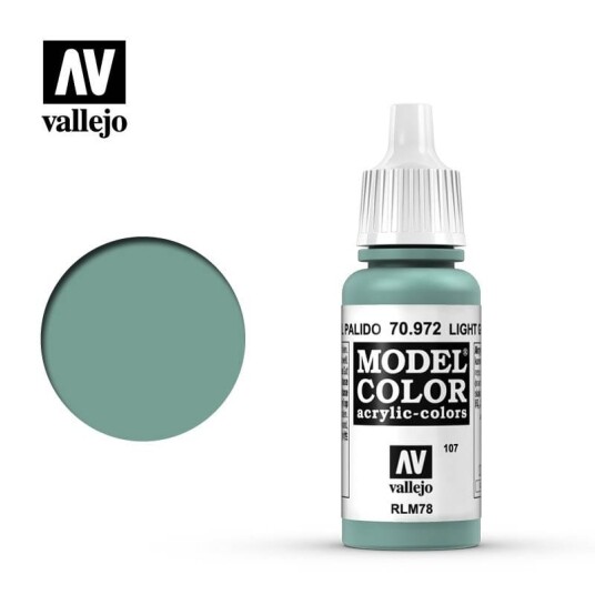 Vallejo 70.972 Modellfarge Lys Grønn Blå 18ml