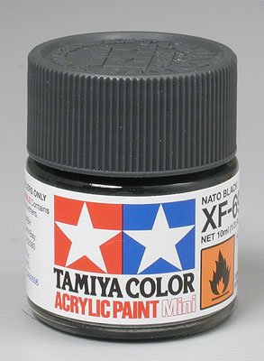 Tamiya 81769 Acrylic Mini XF-69 NATO Black 1/3 oz
