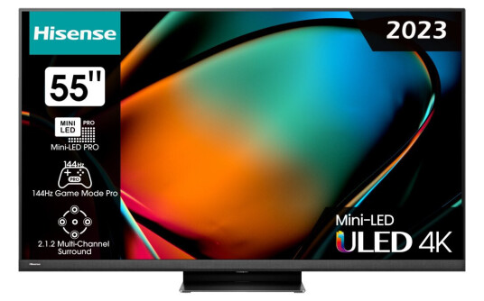 Hisense 55" Mini-LED QLED Smart TV med Quantum Dot 55U8KQ Hisense 55" Mini-LED QLED Smart TV med Quantum Dot 55U8KQ