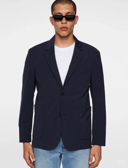 J. Lindeberg Alban U Summer Stretch Blazer - Navy - 52/SHORT