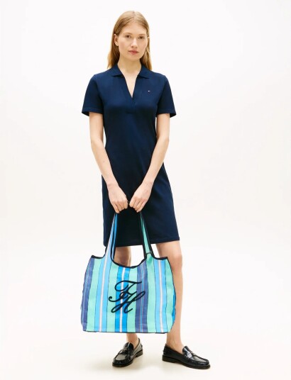 Tommy Hilfiger Th Summer Tote Mesh Blue ONE SIZE