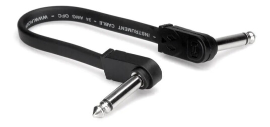 Hosa Flat Guitar Patch Cable Jack-jack right-angle 30 cm