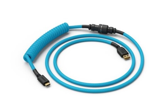 Glorious USB-C Coiled Kabel 1,37m Electric Blue