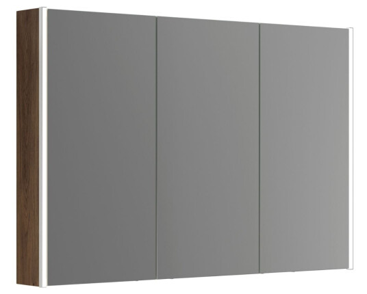 Dansani Inzo Ambi Speilskap 3 Dører B100-120xh80xd15 Brun eik / 120cm