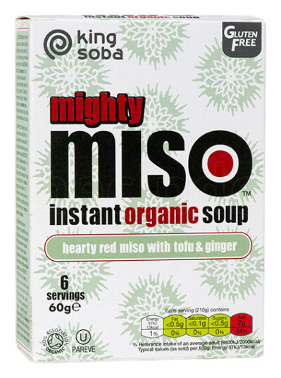 Clearspring Instant Miso Suppe Tofu & Ingefær 60g Clearspring Instant Miso Suppe Tofu & Ingefær 60g