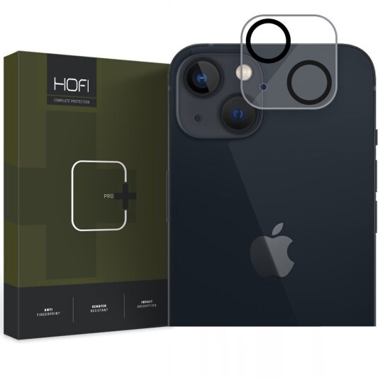 HOFI iPhone 14 / 14 Plus Hofi Cam Pro+ Kameralinse Beskyttelsesglass - Svart / Gjennomsiktig