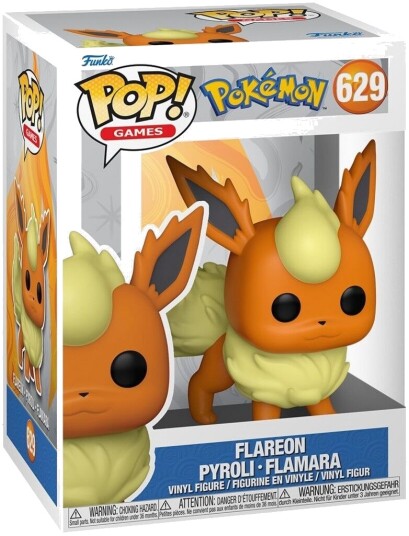 Funko Pop! Pokémon Flareon Vinyl Figur - Samlebar - Plast Funko Pop! Pokémon Flareon Vinyl Figur - Samlebar - Plast