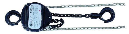 EuroLite Chain Hoist 10m/1.5t Svart EuroLite Chain Hoist 10m/1.5t Svart
