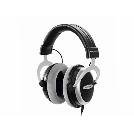 Omnitronic 14000329, Koblet Med Ledninger (Ikke Trådløs), 15 - 28000 Hz, Samtaler/Musikk, 390 G, Hodetelefoner, Svart, Sølv
