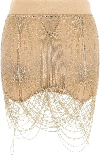 The Attico Dame Skjørt Beige M,