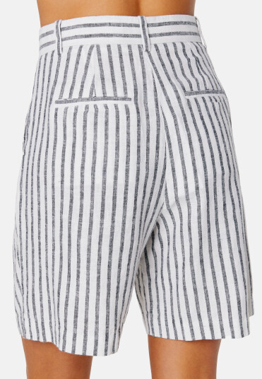 BUBBLEROOM CC linen striped shorts Striped 36