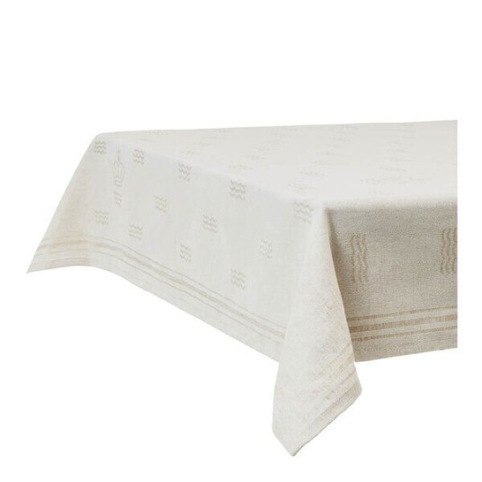 Royal Copenhagen   Waves duk 144x320 cm hvit