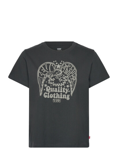 Levi"s® Gr Favorite Tee Rhinestone Eag   Black   XS