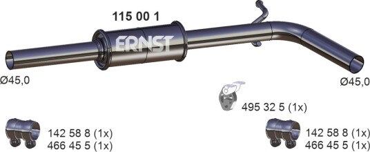 Midtre lydpotte ERNST 115001