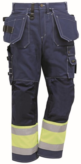 Fristads Hantverkarbyxa 247 Fas, Klass 1 Varsel Gul/svart D84 Fristads Hantverkarbyxa 247 Fas, Klass 1 Varsel Gul/svart D84