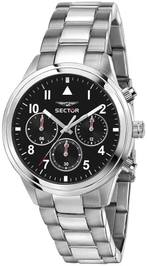 Sector 670 Herreklokke R3253540013 Sort/Stål Ø40 mm