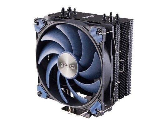 Akasa Alucia H4 CPU-kjøler 120 mm Sokkel AM4/1150-2066 Svart