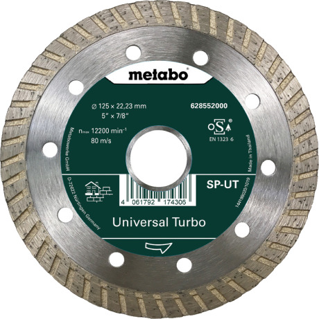 Metabo Diamantskive Universal Turbo Ø 125 mm for Betong og Flis