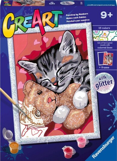 Ravensburger CreArt Mal etter nummer 9+ år Fredelig kattunge