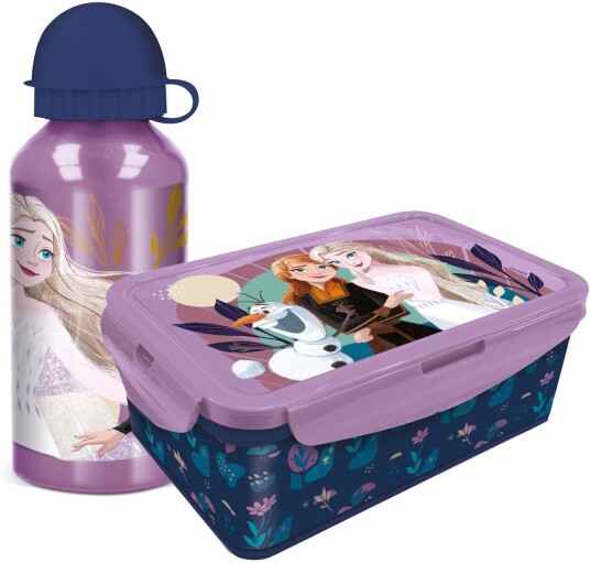 Disney Frozen Matboks og Flaske, Lilla