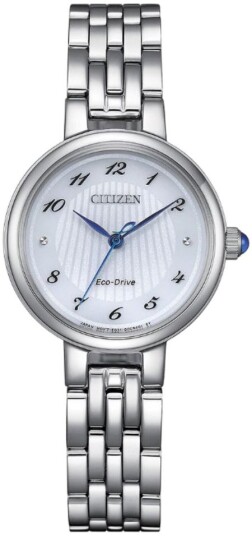 Citizen Dameklokke EM0990 81A L Hvit/Stål Ø27.7 mm Citizen Dameklokke EM0990 81A L Hvit/Stål Ø27.7 mm