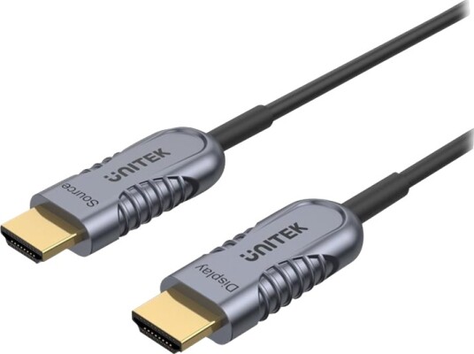 Unitek Ultrapro C11035dgy Hdmi Kabel Hdmi Hann Til Hdmi Hann 70 M Skjermet Hybrid Kobber/Fiber Optikk Active Optical Cable Aoc 4K 120 Hz Støtte 8K 60Hz Støtte