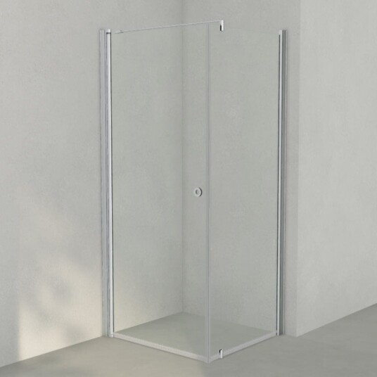 INR Iconic Nordic Rooms Dusjhjørne Linc 13 Original Matt Aluminium / 90x80cm Klart Glass INR Iconic Nordic Rooms Dusjhjørne Linc 13 Original Matt Aluminium / 90x80cm Klart Glass