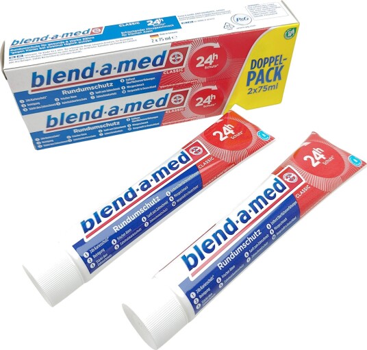 Blend-a-med klassisk tannkrem 2 x 75 ml.