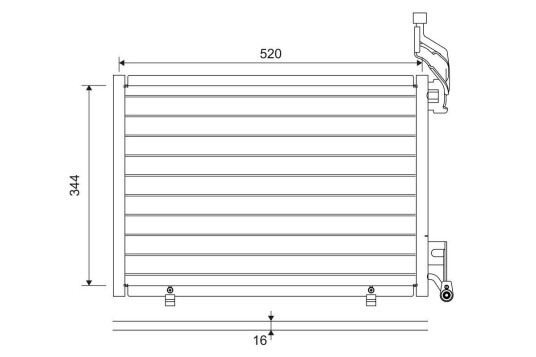 Kondensator VALEO 814075 Kondensator VALEO 814075