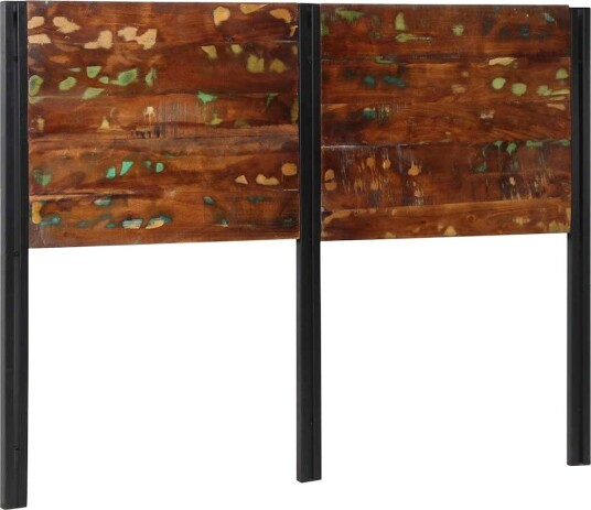 sengegavl 140 cm gjenvunnet heltre og jern