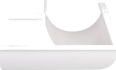 Plastmo 11" utvendig gjæring 90°, hvit white