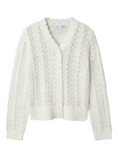 Name It Tana Strikket cardigan bright white 122/128