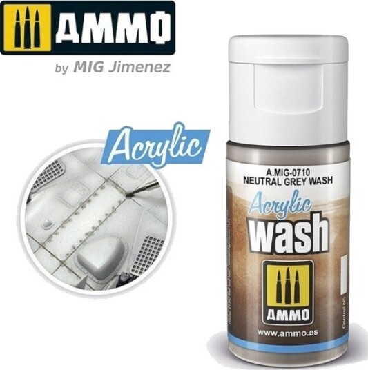 Vallejo Ammo Akrylvask Nøytral Grå Vask Vallejo Ammo Akrylvask Nøytral Grå Vask