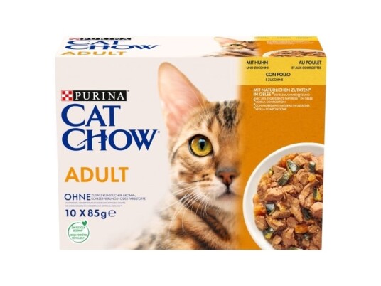 Purina Karma Cat Chow Adult Kurczak Cukin Multipack 10X85g